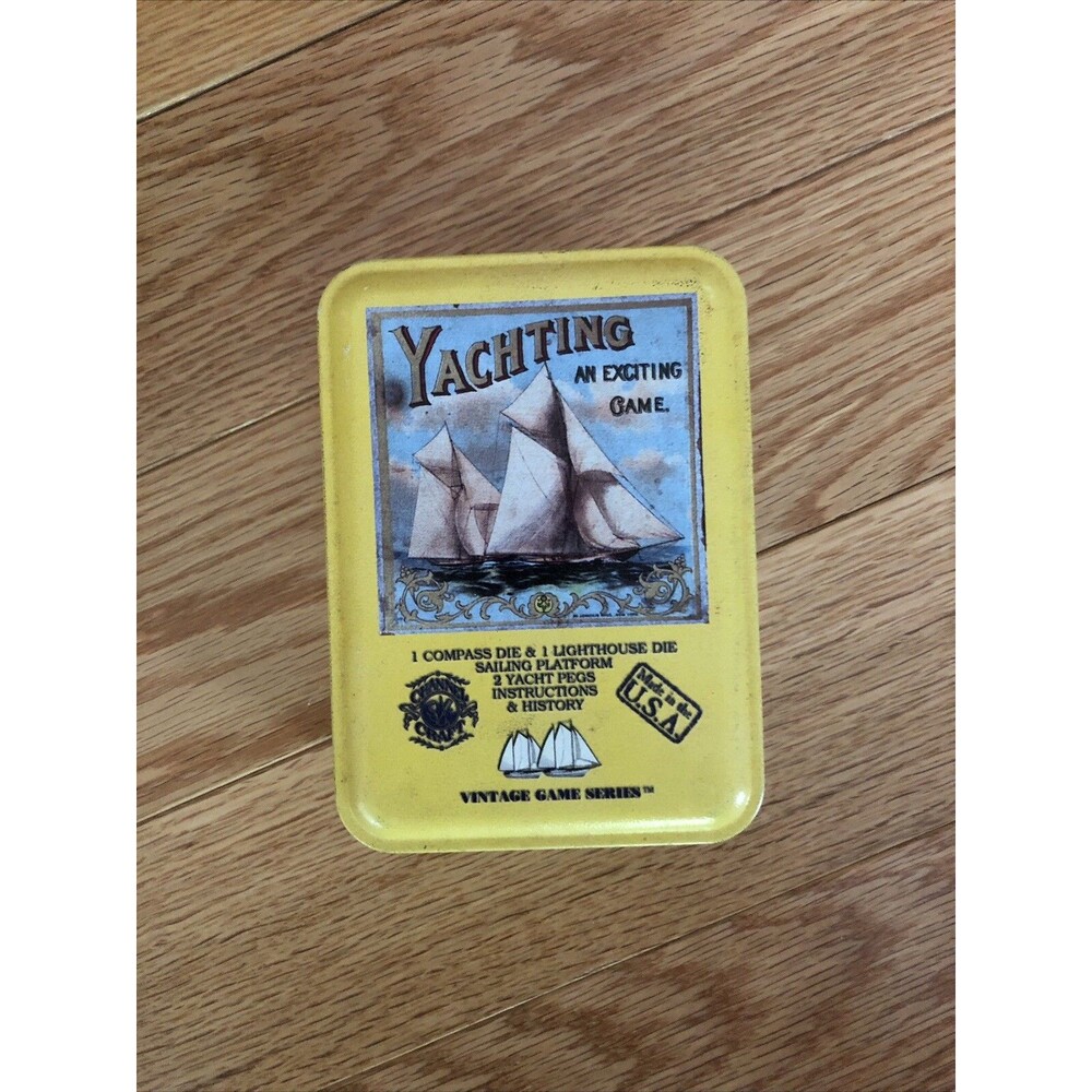 2004 Channel Craft Vtg Game Series YACHTING: An Exciting Game in Travel Tin CT